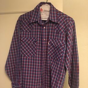 Vintage Levi’s pearl snap shirt